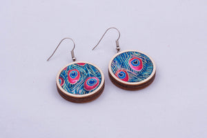 Textile earrings - small, pattern options