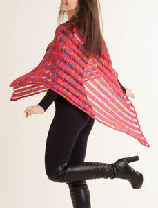 Knit poncho "Pyramid"